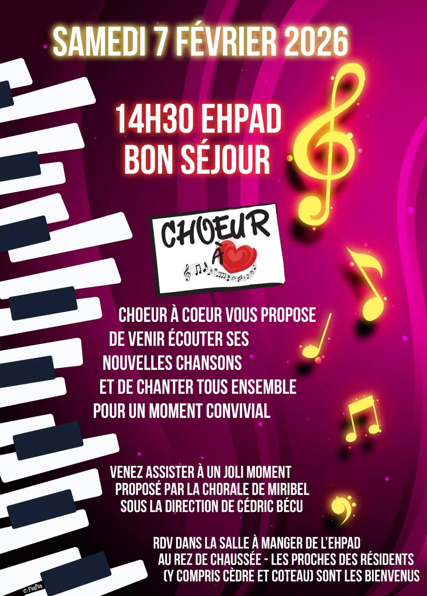 Affiche concert EHPAD 2026